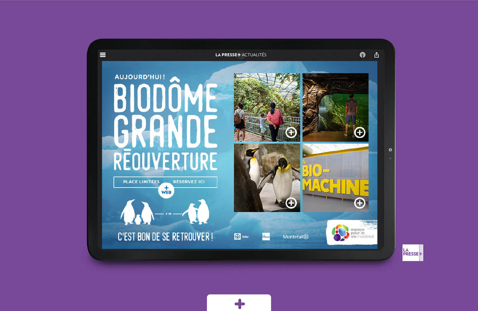 LaPresse+ plein écran