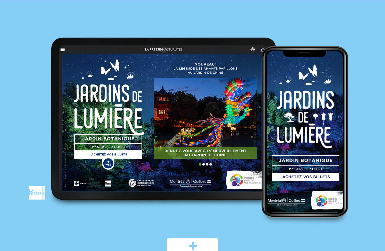 Design et animation LaPresse+